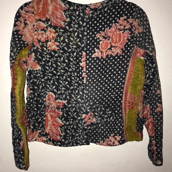 100% Cotton Boho Crop Jacket - Picture 2 of 7